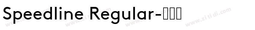 Speedline Regular字体转换